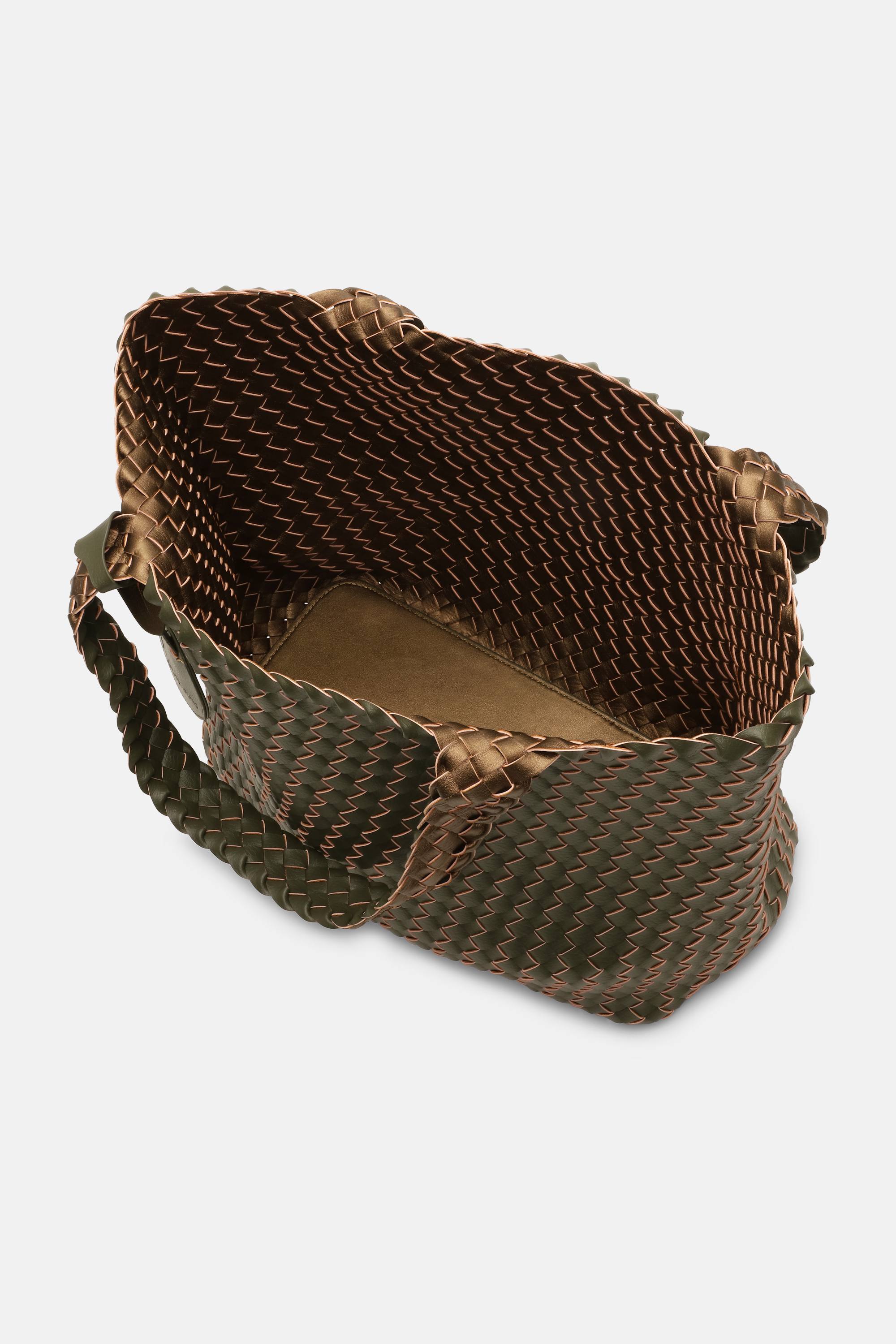 Tote Bag Flettet - Army Olive Leaf
